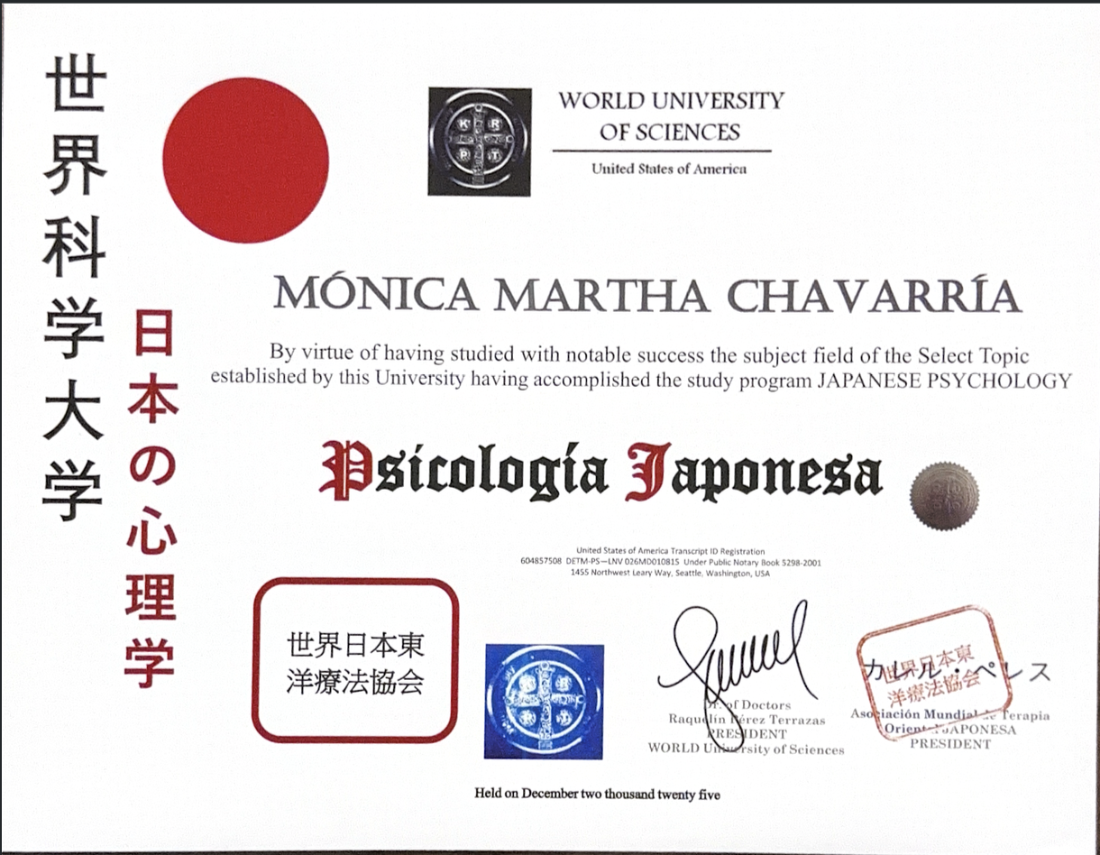 Especialista en Psicología Japonesa